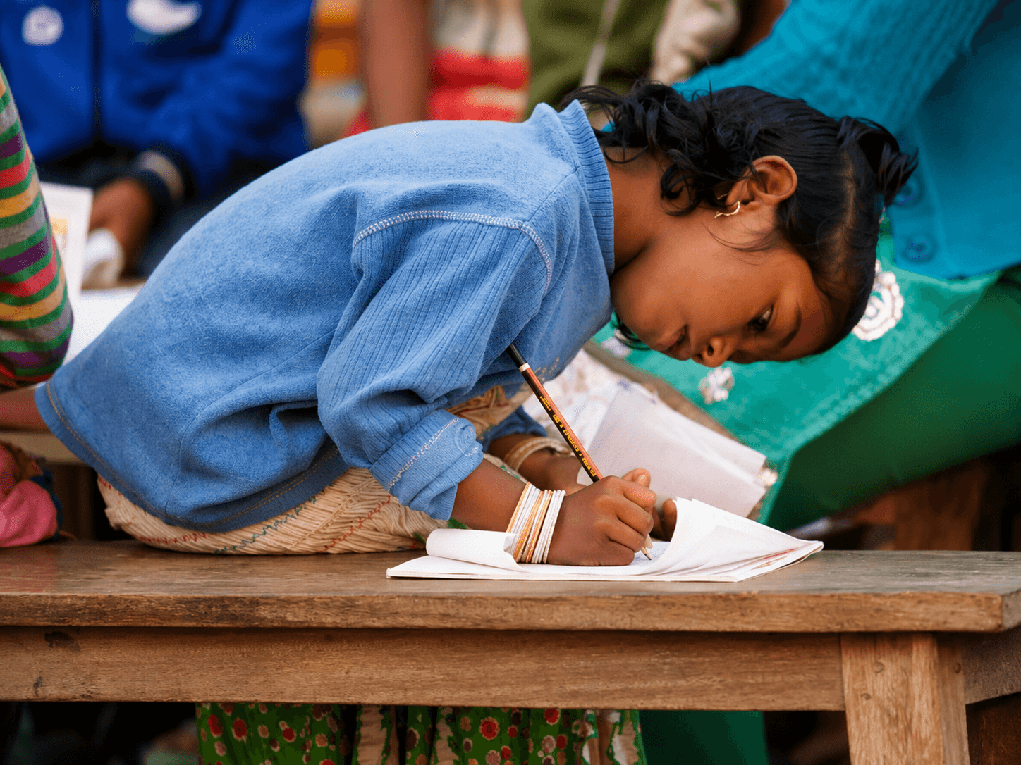 Education of Poor Indian Villager Girl Child